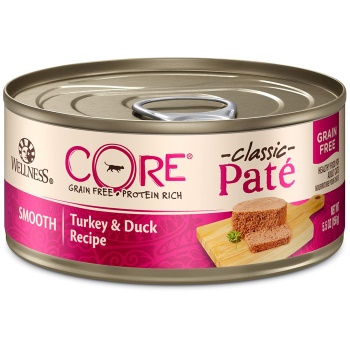 Wellness CORE Natural Grain Free Smooth Turkey & Duck Canned Cat Food