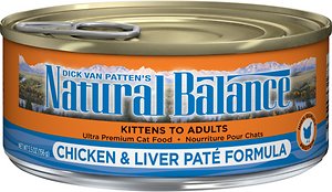 Natural Balance Ultra Premium Chicken & Liver Pate Formula Canned Cat Food