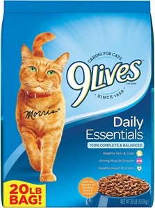 9Lives Daily Essentials with Chicken, Beef, & Salmon Flavor