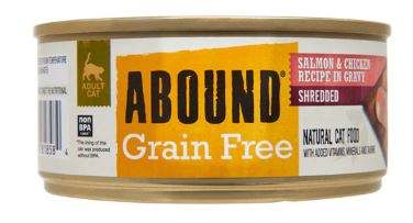 Abound Grain Free Shredded Salmon & Chicken Recipe in Gravy