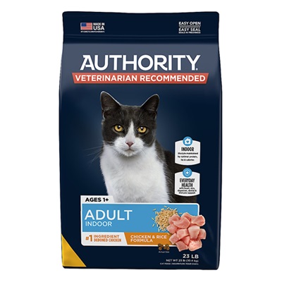 Authority® Everyday Health Indoor Cat Dry Food - Chicken & Rice, With-Grain