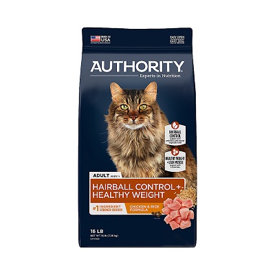 Authority® Hairball Control & Healthy Weight Cat Dry Food