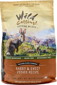 Wild Calling Western Plains Stampede Rabbit & Sweet Potato Recipe Grain-Free Dry Cat Food