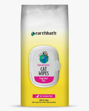 Earthbath Hypo-Allergenic Cat Grooming Wipes