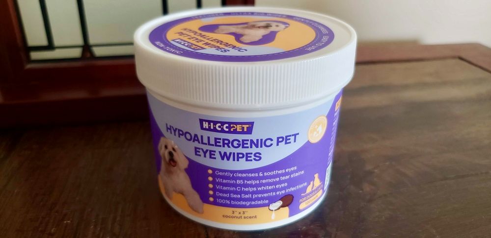 HICC PET Hypoallergenic Dog & Cat Eye Wipes