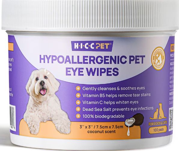 HICC PET Hypoallergenic Dog & Cat Eye Wipes
