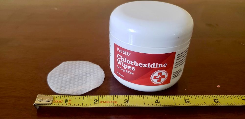 PetMD Chlorhexidine Antiseptic Wipes for Dogs & Cats