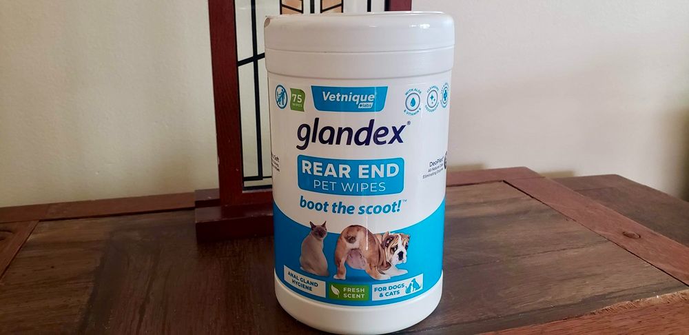 Vetnique Labs Glandex Boot the Scoot Rear End Pet Wipes