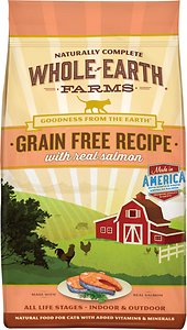 Whole Earth Farms Grain-Free Real Salmon Recipe Dry Cat Food