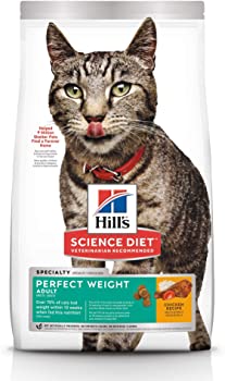 Hill’s Science Diet Dry Cat Food, Adult, Perfect Weight for Weight Management