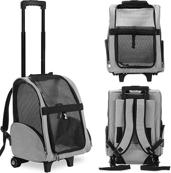 KOPEKS Deluxe Travel Airline-Approved Cat Carrier Backpack