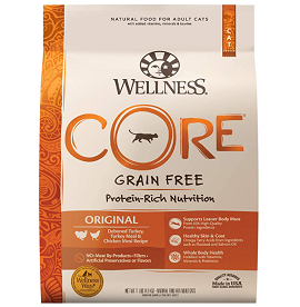 Wellness CORE Grain-Free Chicken, Turkey & Chicken Meal Indoor Formula Dry Cat Food