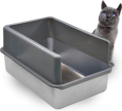 Non stick litter outlet box