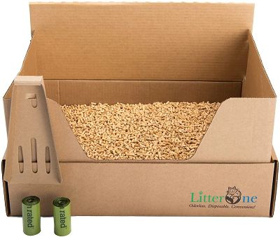 Litter One Biodegradable Cat Litter Box Kit