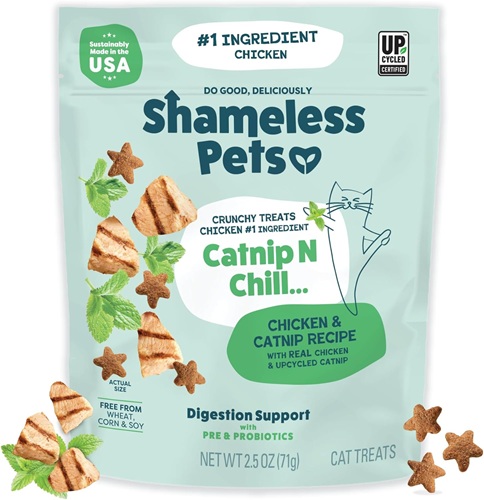 Shameless Pets Catnip N Chill Crunchy Cat Treats