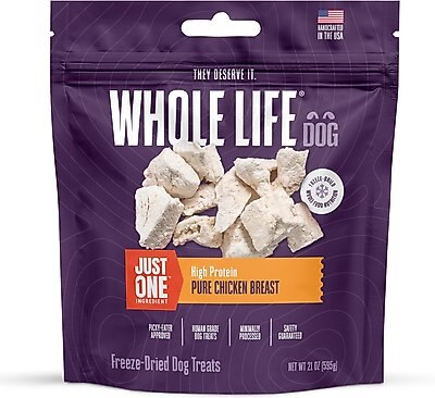 Whole Life Just One Ingredient Pure Chicken Breast Freeze-Dried Dog & Cat Treats