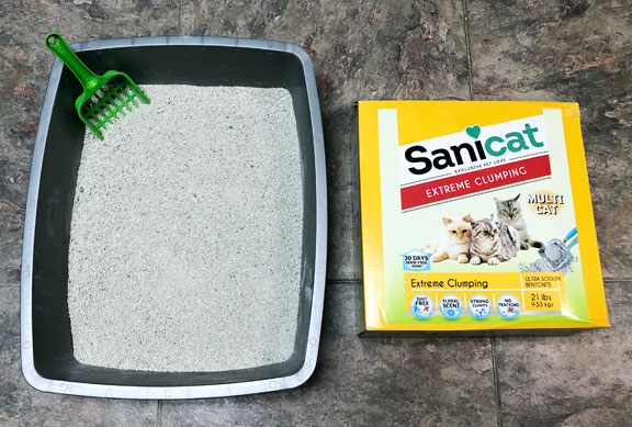 We tested Sanicat Extreme Scented Litter for several weeks in a multi-cat home.