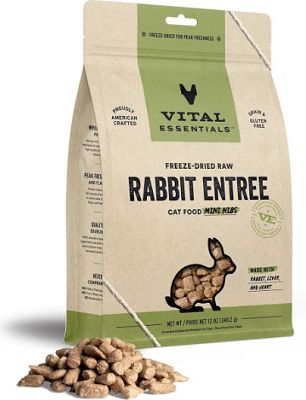 Vital Essentials Freeze-Dried Raw Rabbit Mini Nibs Entree Cat Food