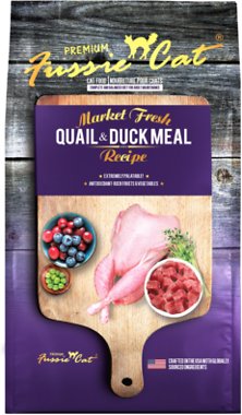 Fussie Cat Market Fresh Quail & Duck Meal Recipe Dry Cat Food