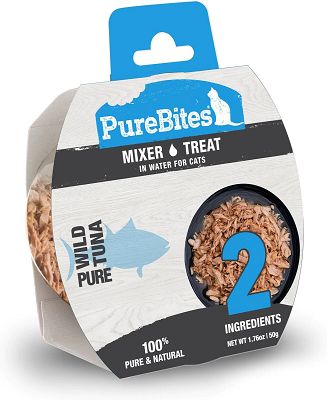 PureBites Mixers 100% Wild Tuna in Water Grain-Free Cat Food Trays