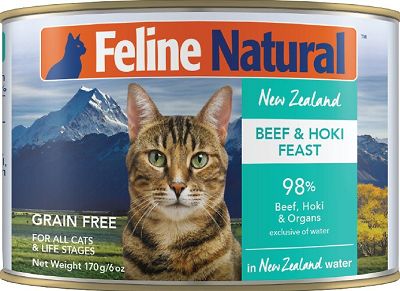 Feline Natural Beef and Hoki Feast Grain-Free Canned Cat Food