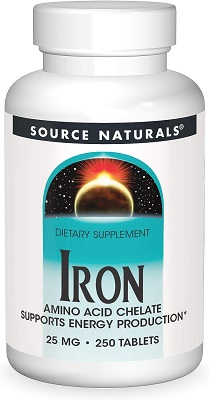 Source Naturals Iron (25mg) Tablets