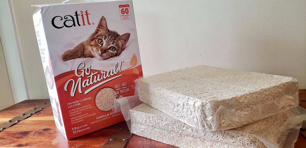 Catit Go Natural Pea Husk Cat Litter feature-compressed