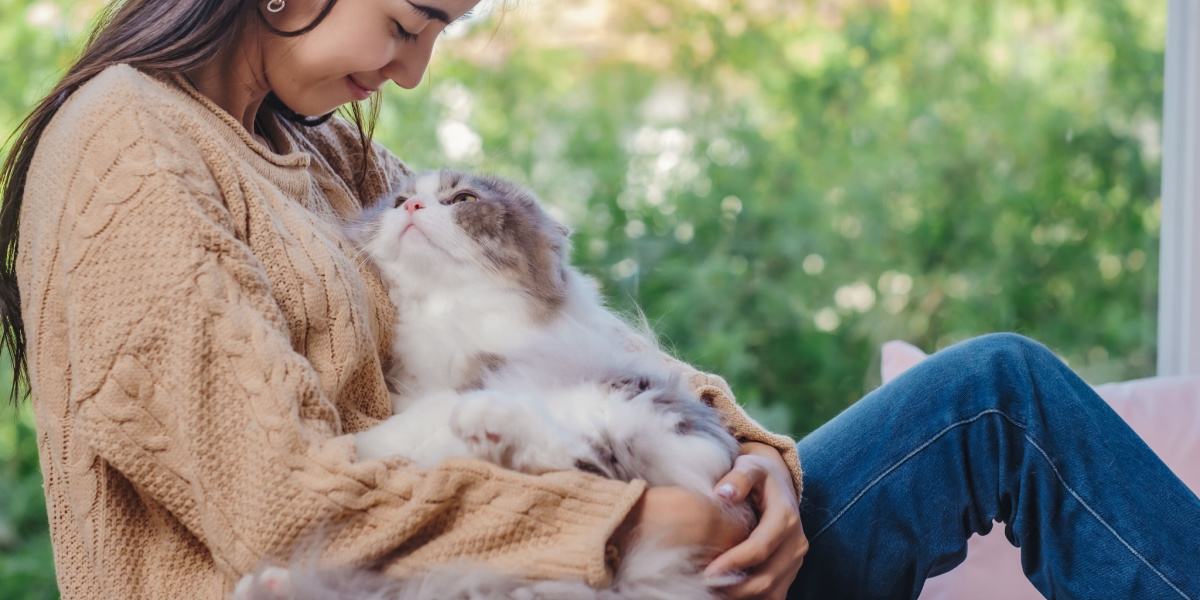 Cat and Woman