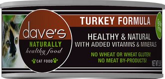 Dave’s Pet Food Naturally Healthy Grain-Free Turkey Formula Canned Cat Food
