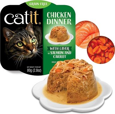 Catit Chicken Dinner with Salmon & Carrot