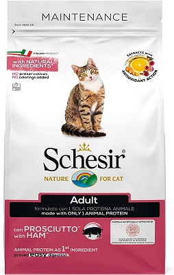Schesir Dry Food For Adult Cats Ham