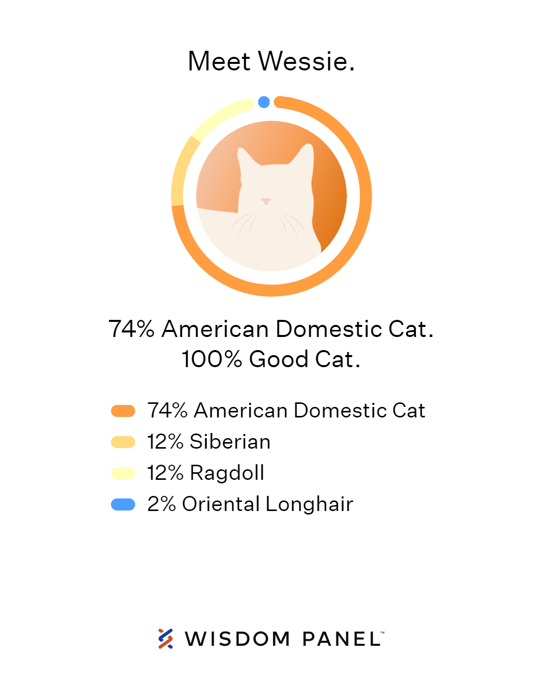 Wessie's Wisdom Panel Breed Results