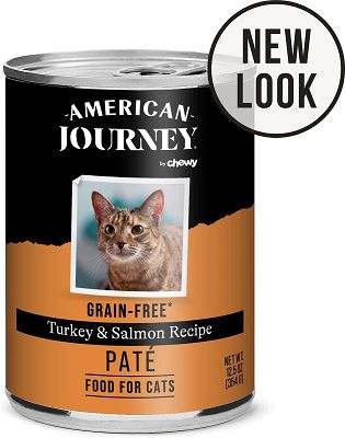 American Journey Pate Turkey & Salmon Recipe Grain-Free Canned Cat Food