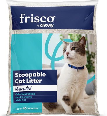 Top clumping outlet cat litter