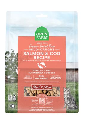 Open Farm Wild-Caught Salmon & Cod Freeze-Dried Raw Cat Food