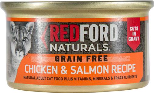 Redford Naturals Tazas sin granos en salsa Receta de pollo y salmón