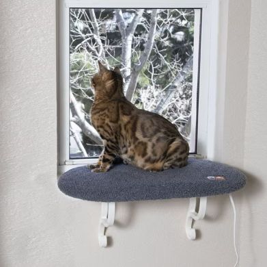 K&H Pet Products Thermo-Kitty Sill Cat Window Perch