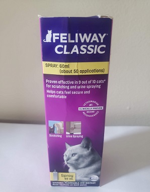 Feliway Calming Spray for Cats, 60 ml.
