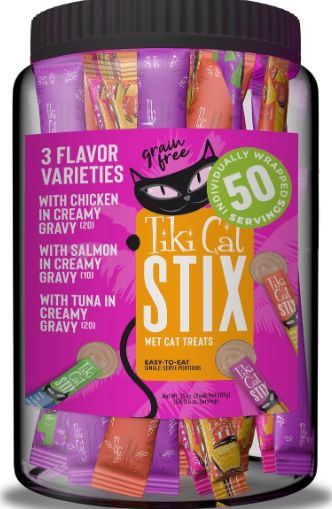 Tiki Cat Stix Variety Mega Jar Lickable Cat Treats