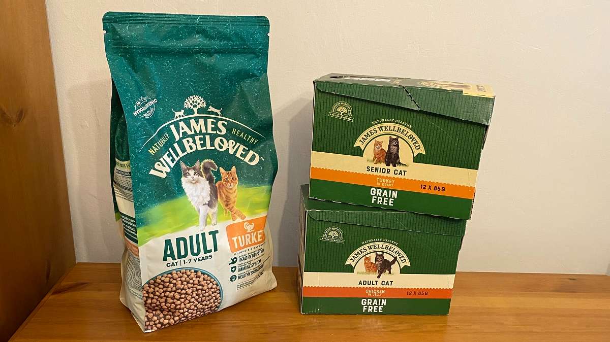 Revisión de comida para gatos James Wellbeloved