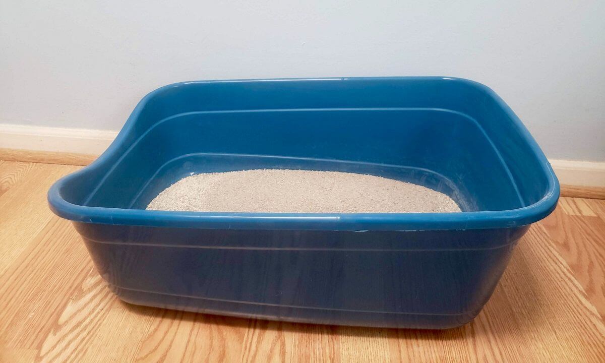 side view of petmate giant cat litter box