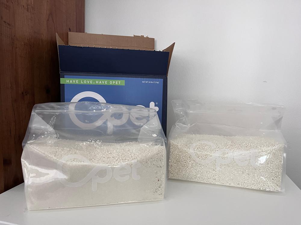 OPET Corn and Cassava Cat Litter unbox