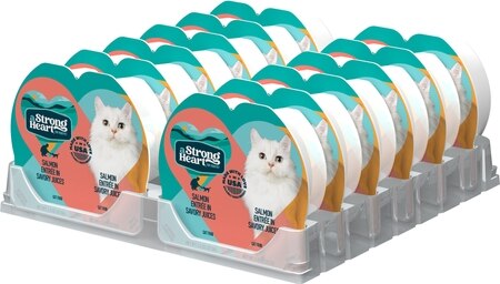 A Strong Heart Salmon Entree in Savory Juices Wet Cat Food