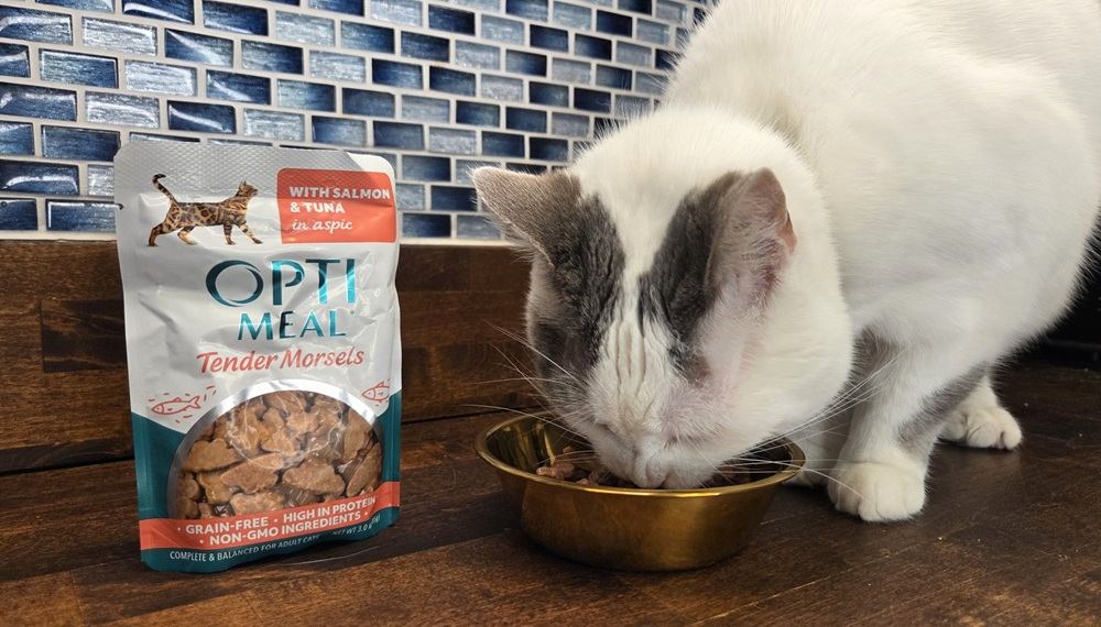 Optimeal Grain-Free Tender Morsels with Salmon & Tuna in Aspic Wet Cat Food