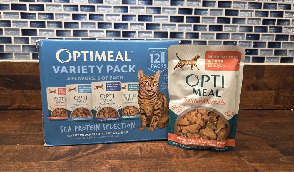 Optimeal Grain-Free Tender Morsels with Salmon & Tuna in Aspic Wet Cat Food