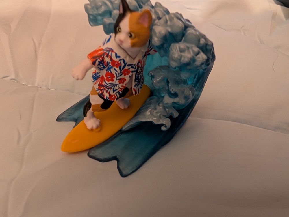 Aloha Neko Surfing Hawaiian Cats minifiguur