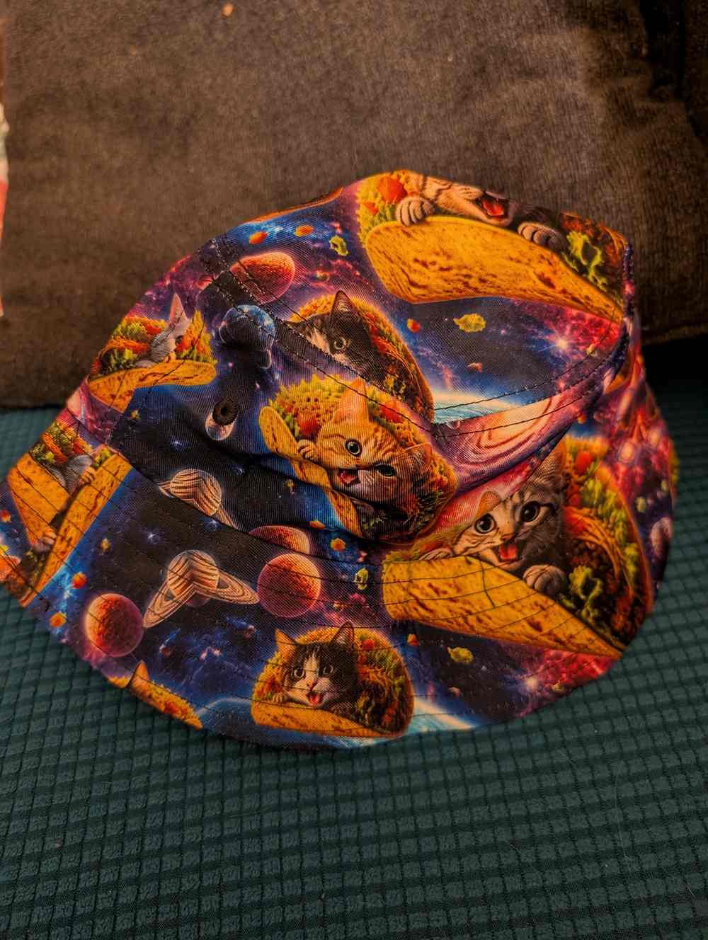 FUIWTTR Grappige Galaxy Taco Cat zonnepet