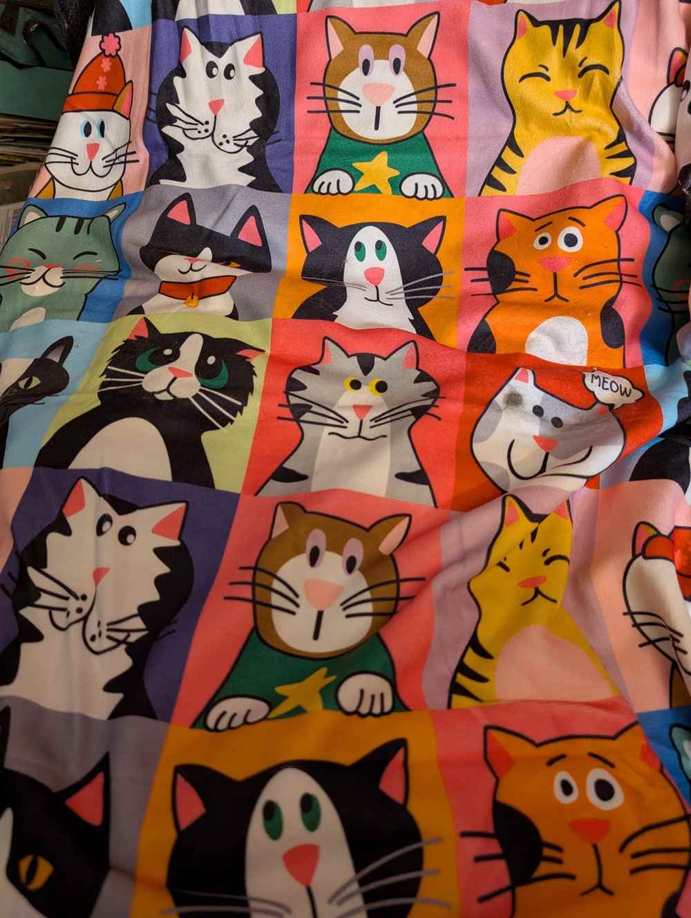 Oversized strandlaken met pootafdruk - Cat Portrait Design