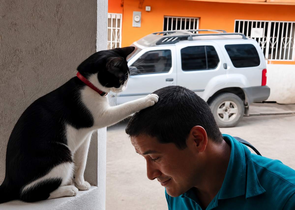Coco-a-Cat-Blessing-Worshippers-at-Church