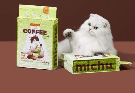 Coffee Scented Tofu Clumping Cat Litter